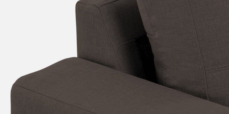 Perry Fabric Lhs Sectional Sofa 3 Lounger In Caspa Brown Colour - Febonic Living