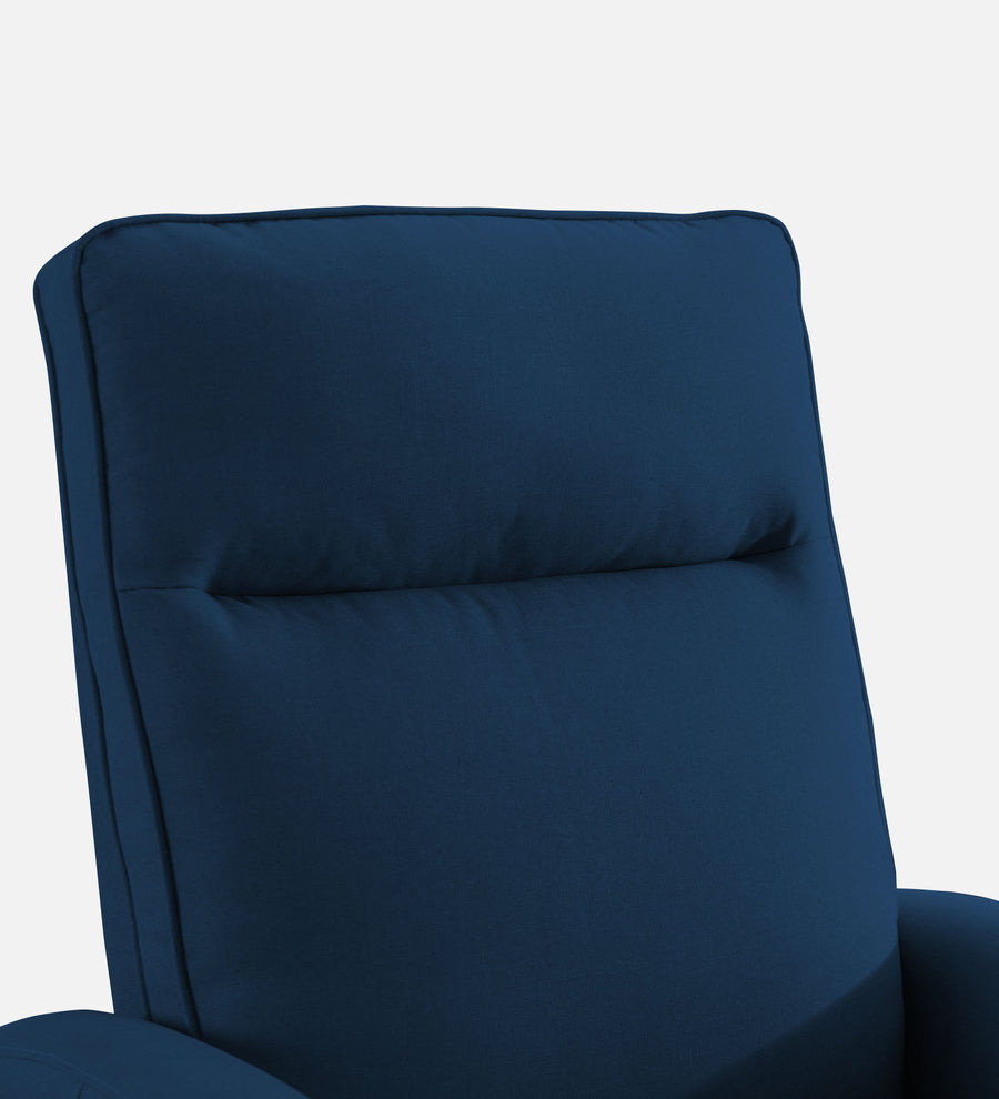 Logan Fabric 1 Seater Manual Recliner In Denim Blue Colour - Febonic Living