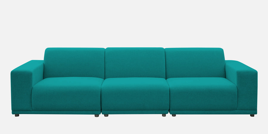 Adam Fabric Rhs Sectional Sofa 3 Ottoman Lounger In Sea Green Colour - Febonic Living