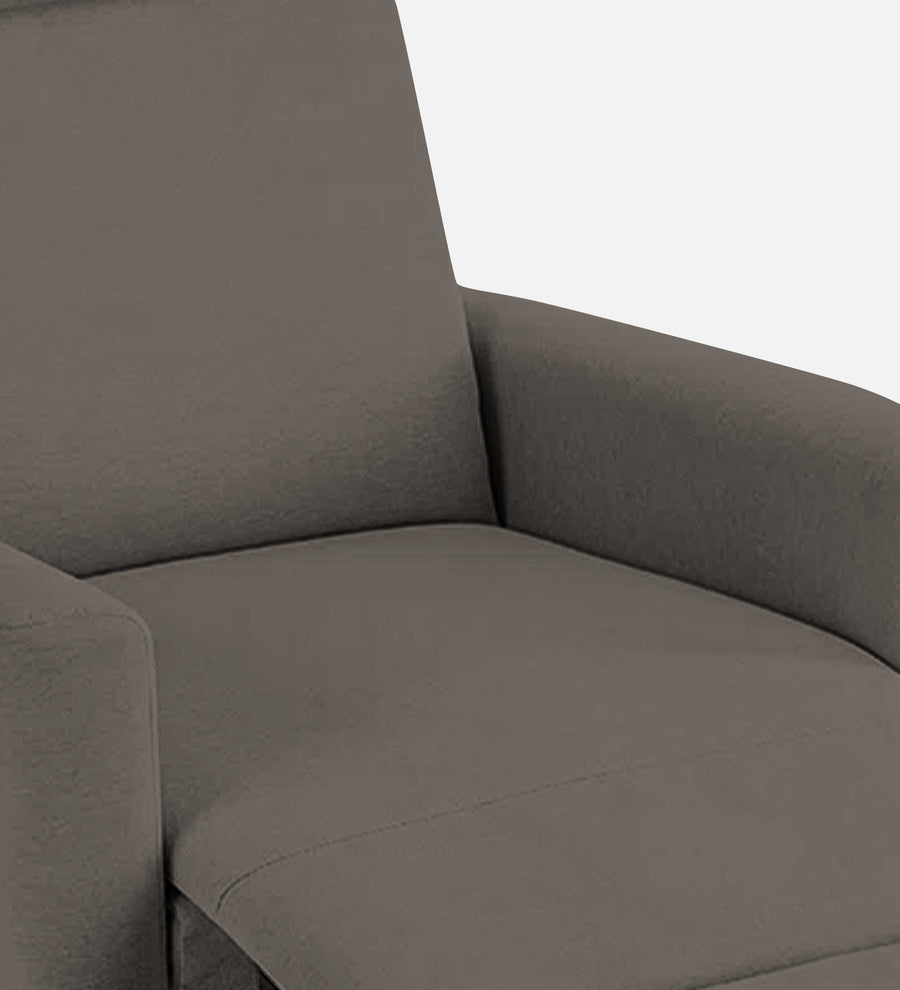 Zura Fabric 1 Seater Rotating Motorized Recliner In Battle Grey Colour - Febonic Living