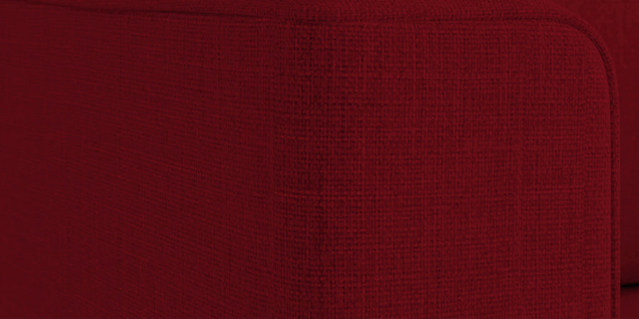 Kenia Fabric 3 Seater Foldable Sofa Cum Bed In Ruby Red Colour - Febonic Living
