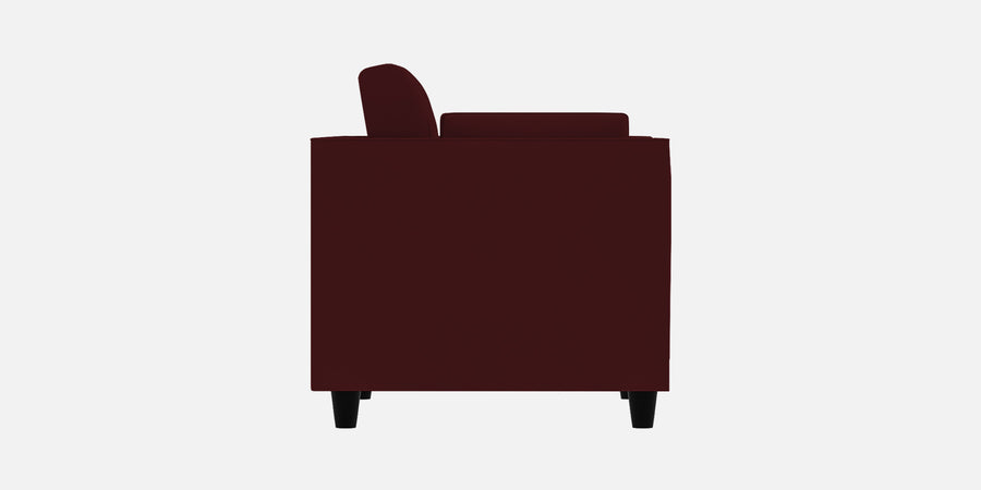 Bristo Velvet 2 Seater Sofa In Blood Maroon Colour With Storage - Febonic Living