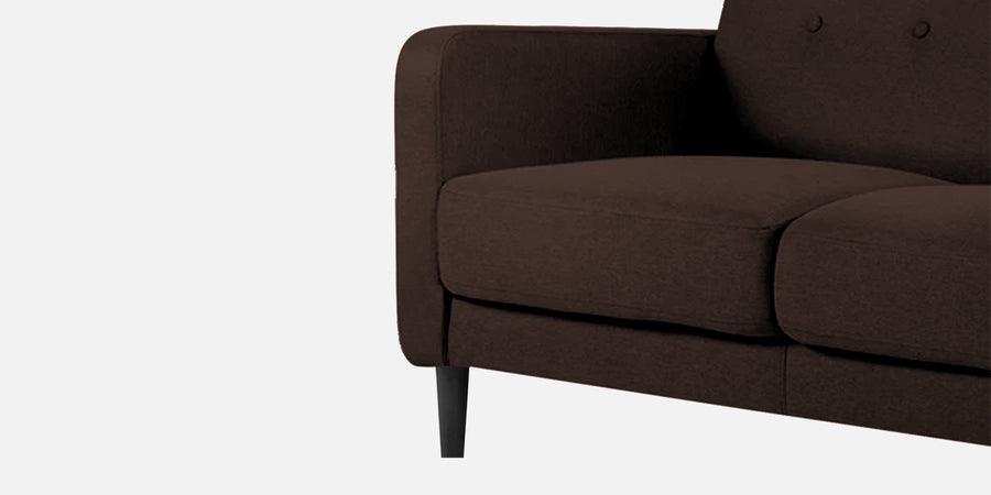 Marq Fabric 3 Seater Sofa In Coffee Brown Colour - Febonic Living