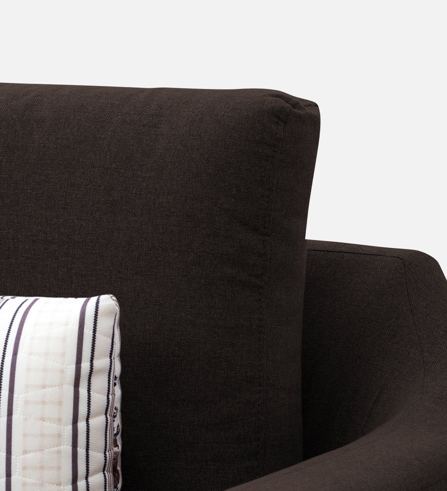 Kevin Fabric 1 Seater Sofa In Coffee Brown Colour - Febonic Living