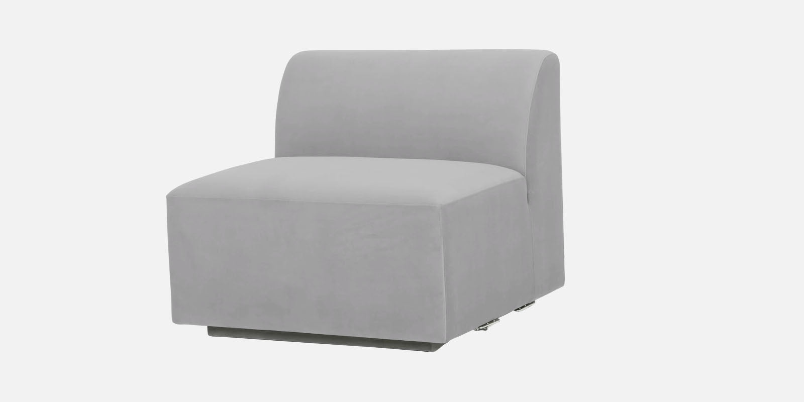 Bufa Velvet 3 Seater Sofa in Light Grey Colour