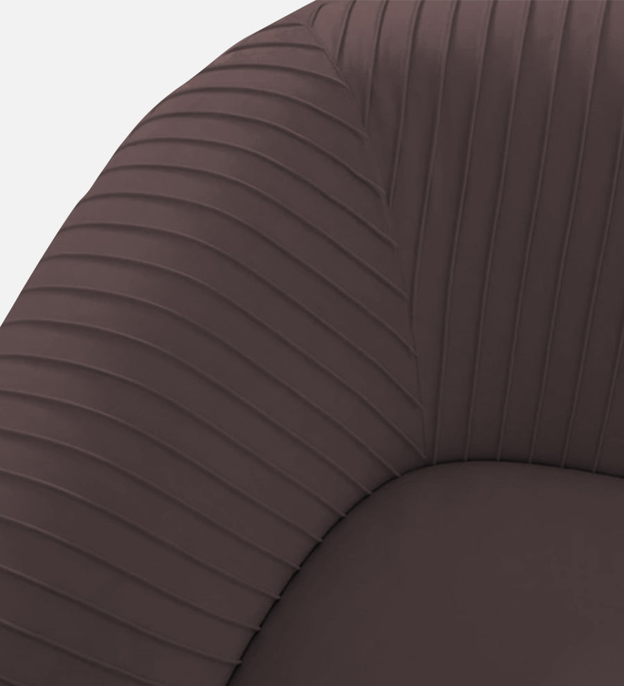 Yara Velvet Fabric 1 Seater Sofa In Mocha Brown Colour - Febonic Living