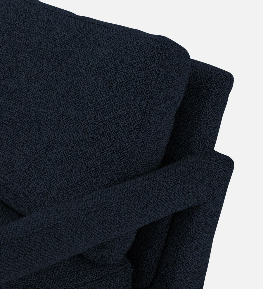 Olsen Fabric Arm Chair In Denim Blue Colour - Febonic Living
