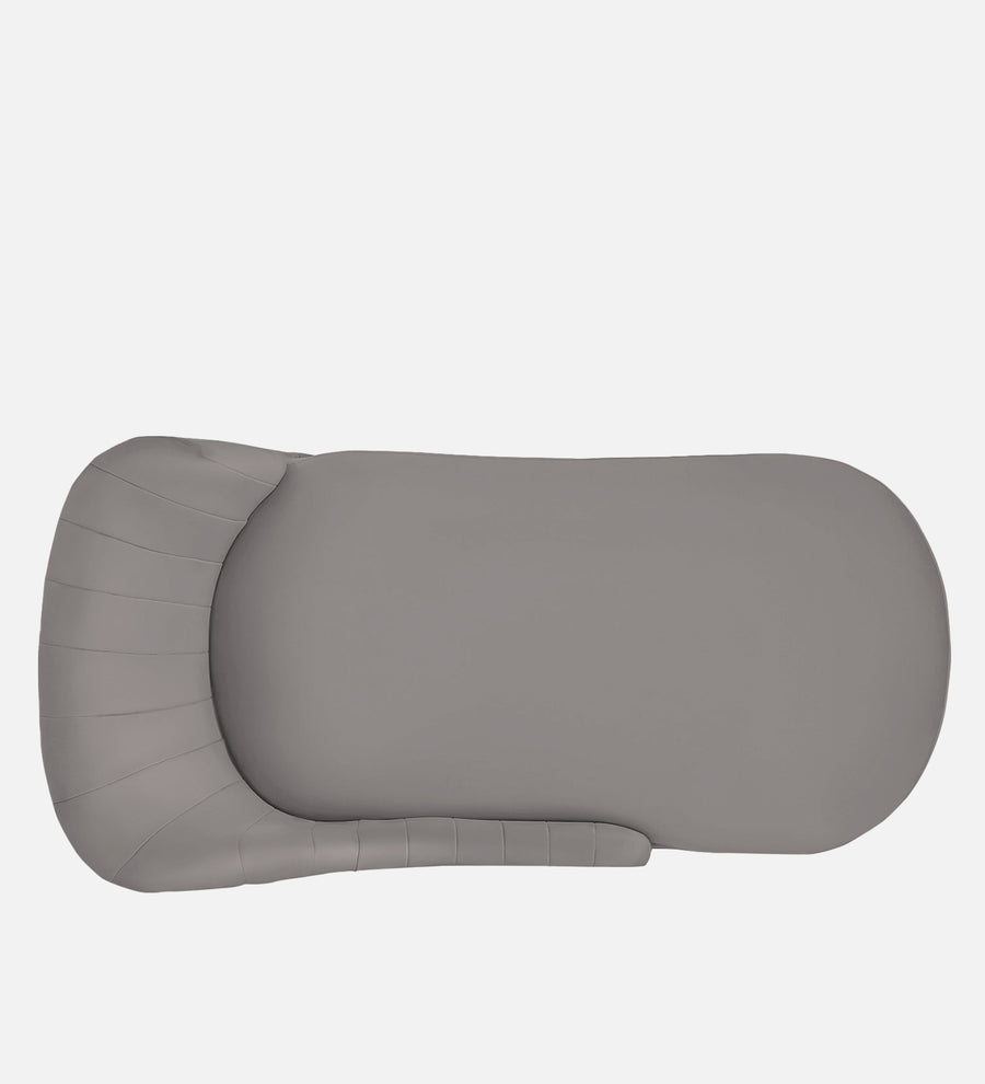 Flora Velvet Rhs Chaise Lounger In Pearl Grey Colour - Febonic Living