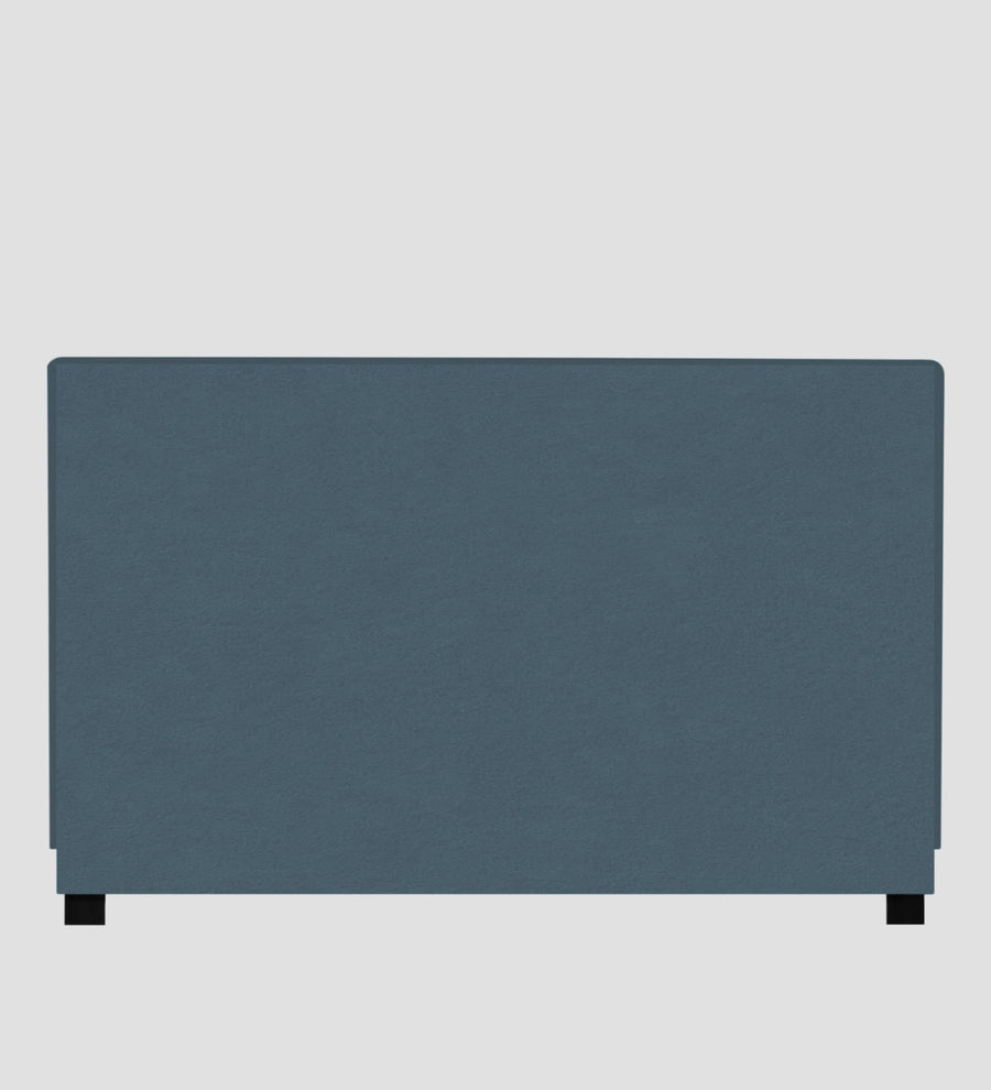 Asyra Velvet Upholstered King Size Bed In Oxford Blue Colour With Box Storage - Febonic Living