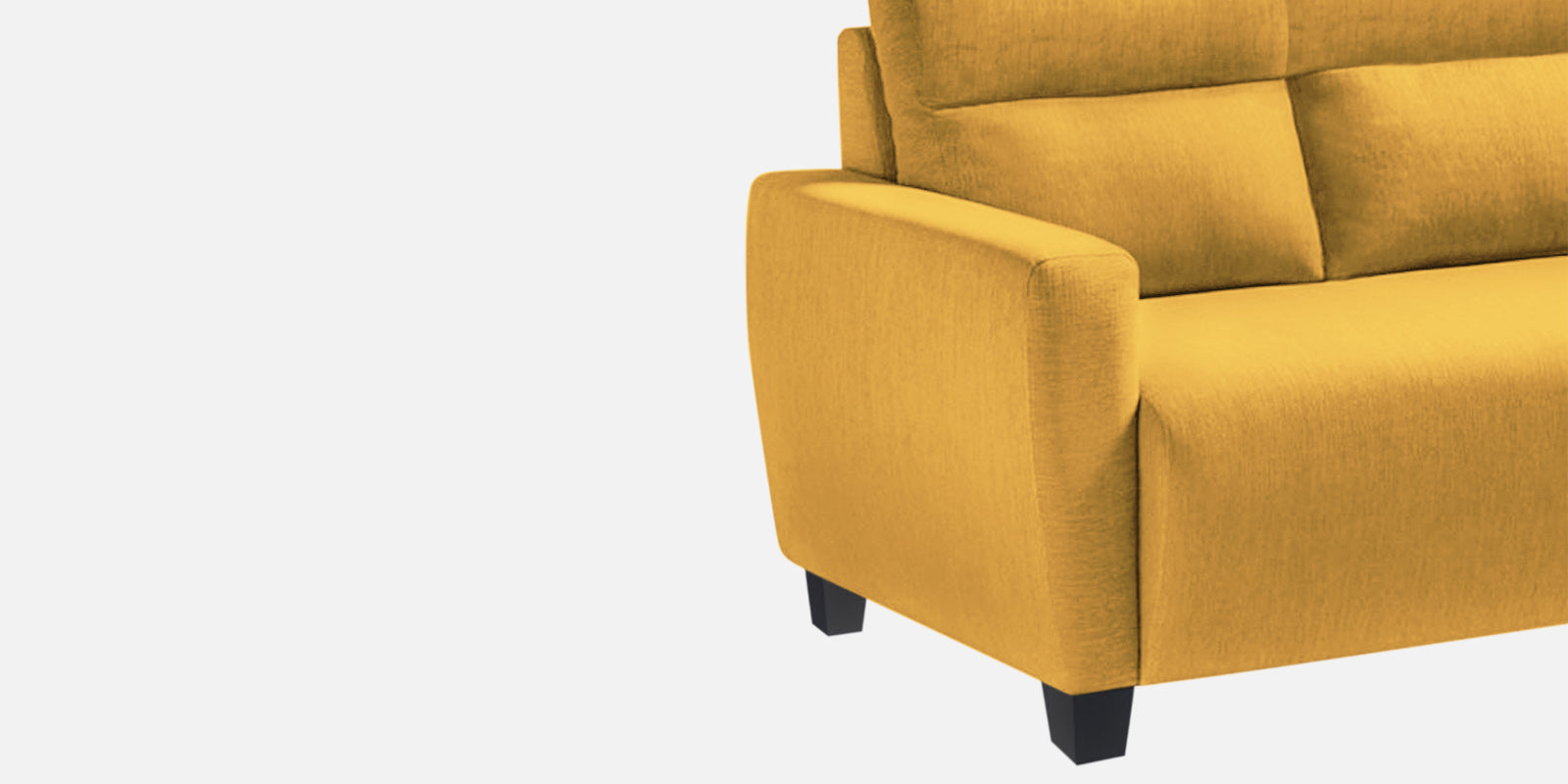 Bakadi Fabric 2 Seater Sofa in Bold Yellow Colour