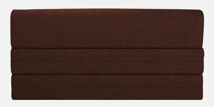 Fleepy Fabric 2 Seater Foldable Sofa Bed In Coffee Brown Colour - Febonic Living