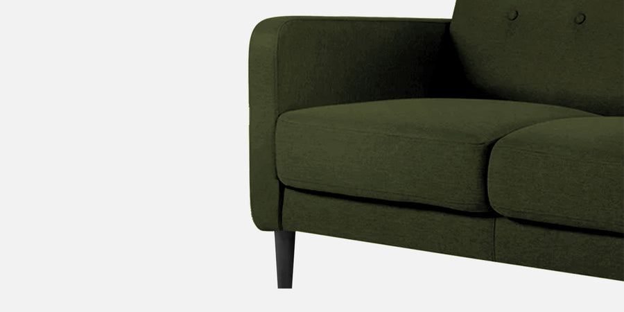 Marq Fabric 3 Seater Sofa In Olive Green Colour - Febonic Living