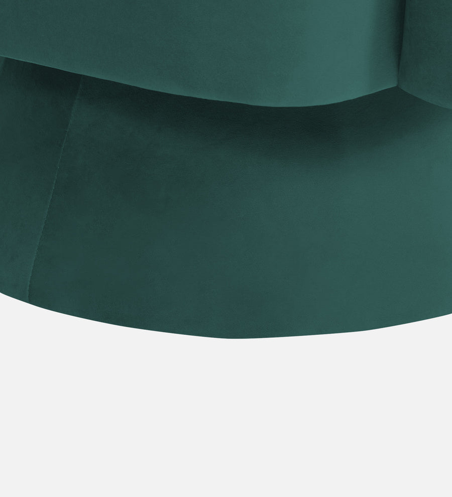 Pendra Velvet Swivel Chair In Pine Green Colour - Febonic Living