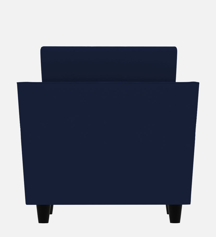 Bristo Velvet 1 Seater Sofa In Indigo Blue Colour With Storage - Febonic Living