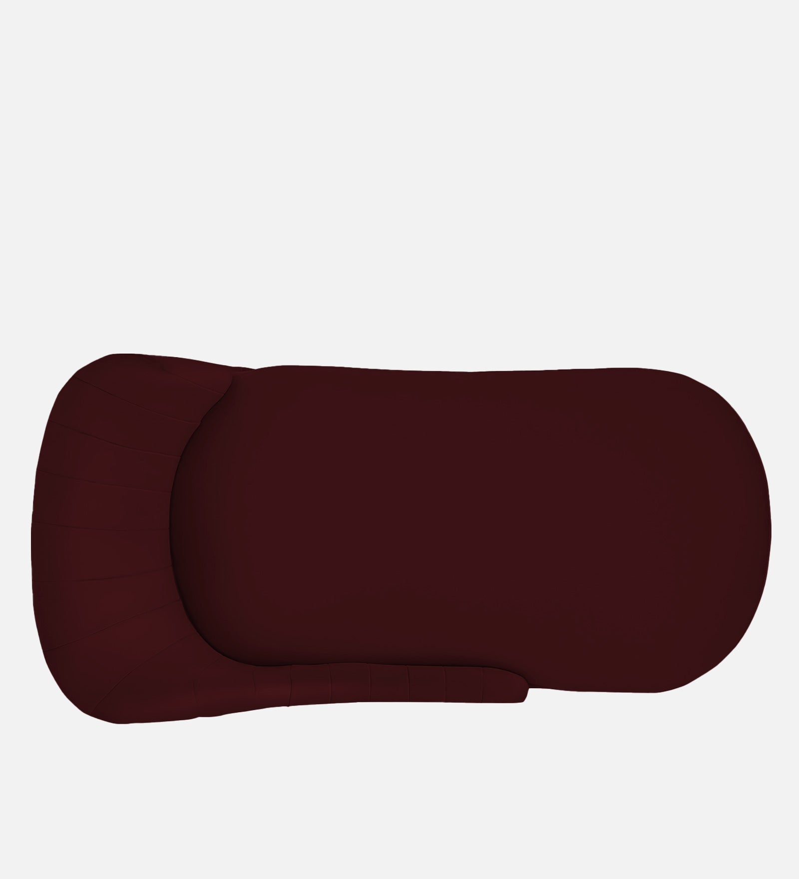 Flora Velvet RHS Chaise Lounger in Blood Maroon Colour