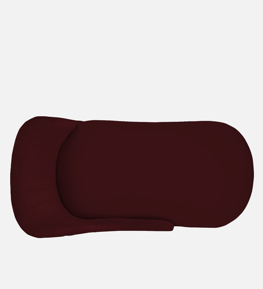 Flora Velvet Rhs Chaise Lounger In Blood Maroon Colour - Febonic Living