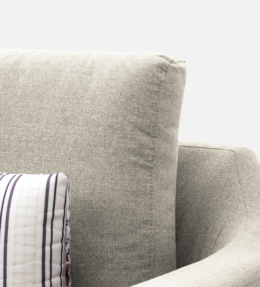 Kevin Fabric 1 Seater Sofa In Ivory Cream Colour - Febonic Living