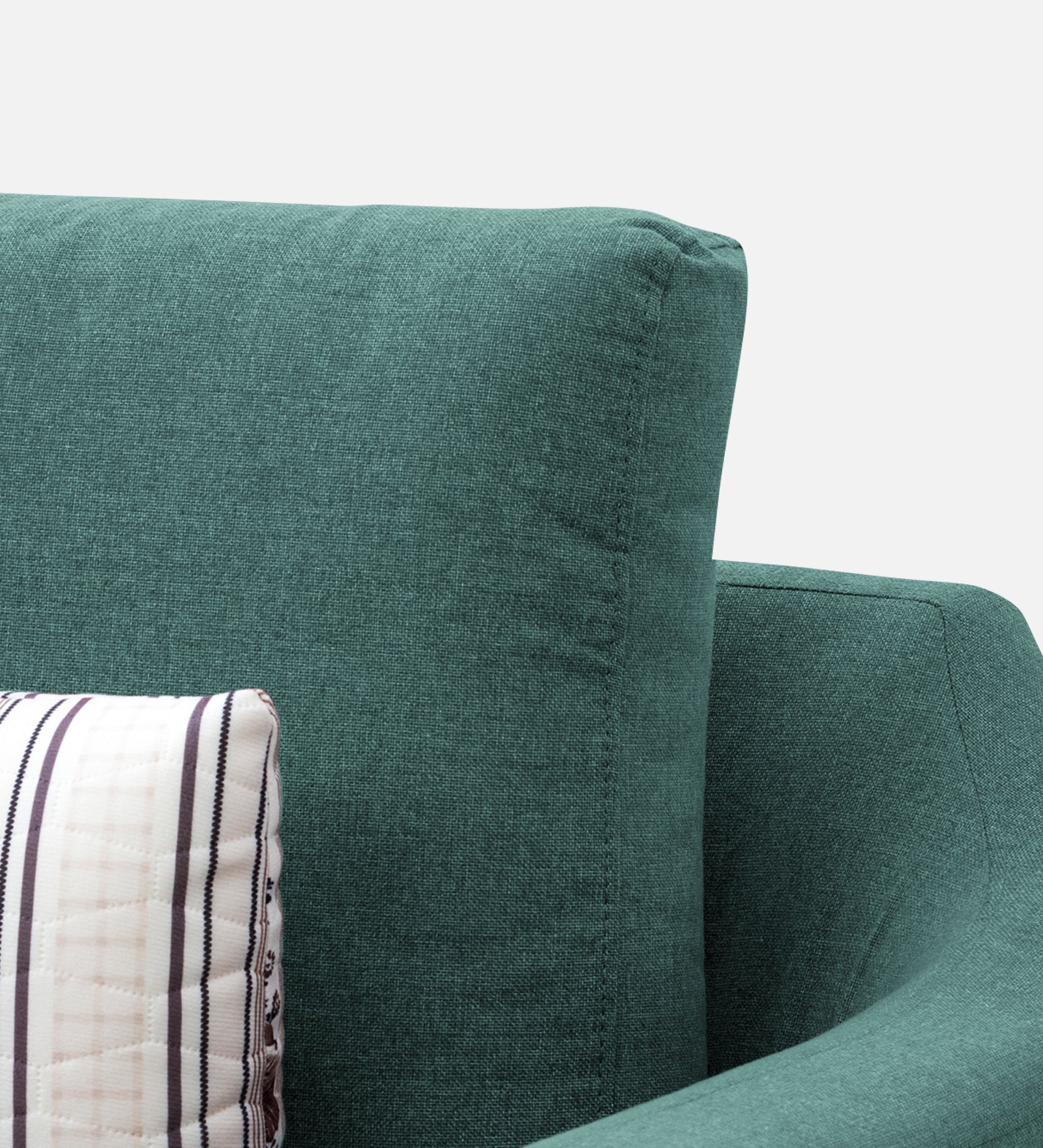 Kevin Fabric 1 Seater Sofa in Sea Green Colour