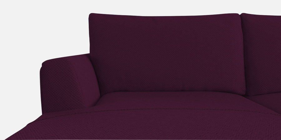Como Fabric Rhs Sectional Sofa 3 Lounger In Greek Purple Colour - Febonic Living