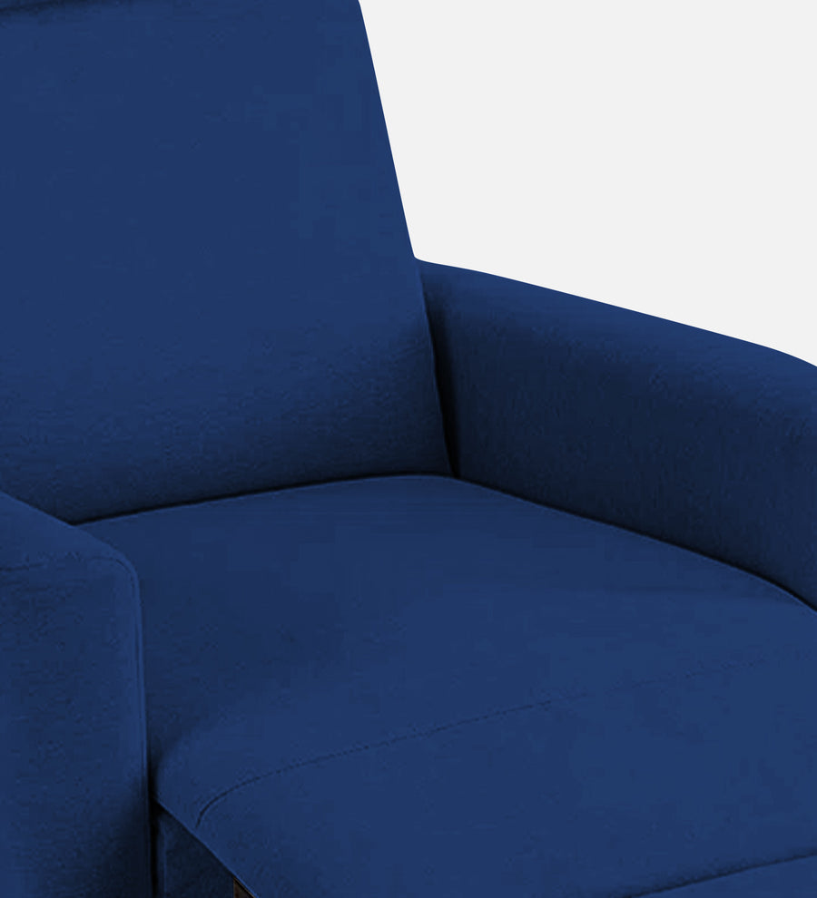 Zura Fabric 1 Seater Rotating Motorized Recliner In Royal Blue Colour - Febonic Living