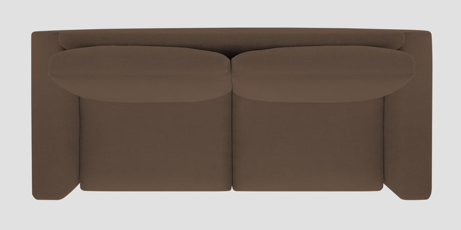 Esha Fabric 2 Seater Sofa In Rosy Brown Colour - Febonic Living