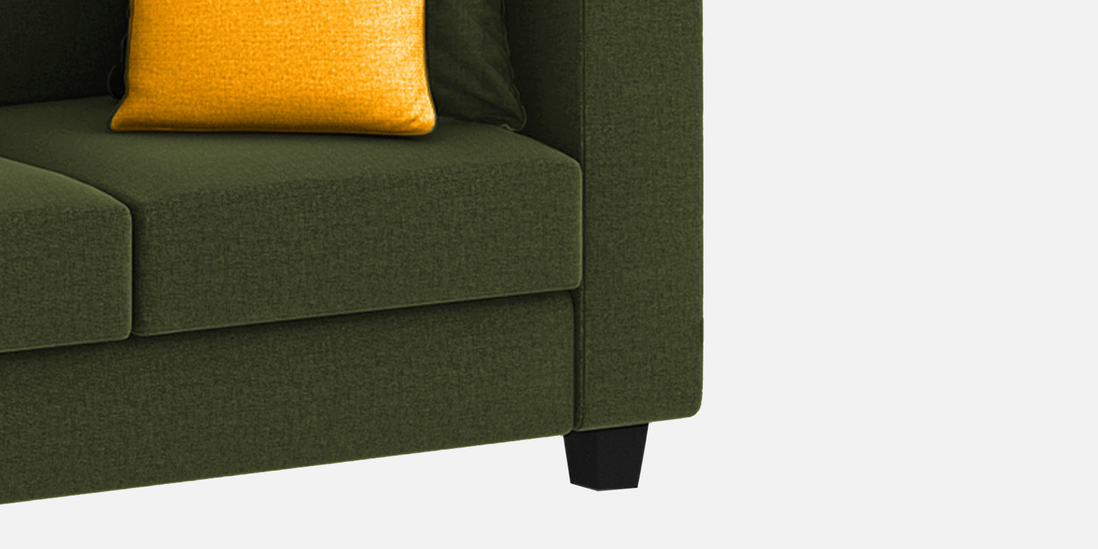 Nabi Fabric 3 Seater Sofa In Olive Green Colour