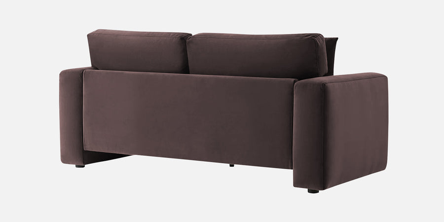 Kosta Velvet 2 Seater Sofa In Mocha Brown Colour - Febonic Living