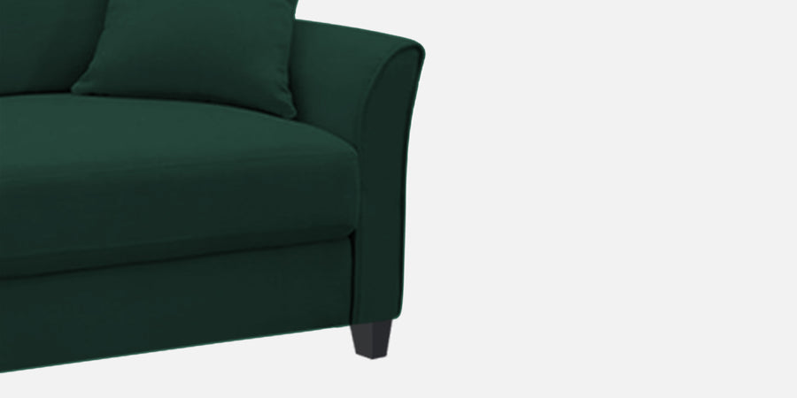 Daroo Velvet 3 Seater Sofa In Forest Green Colour - Febonic Living