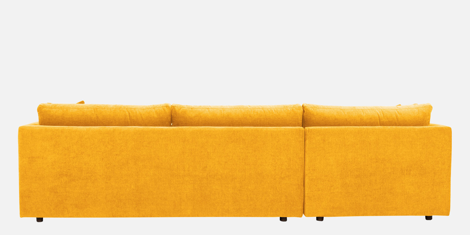 Northern Fabric RHS Sectional Sofa (3+Lounger) in Bold Yellow Colour