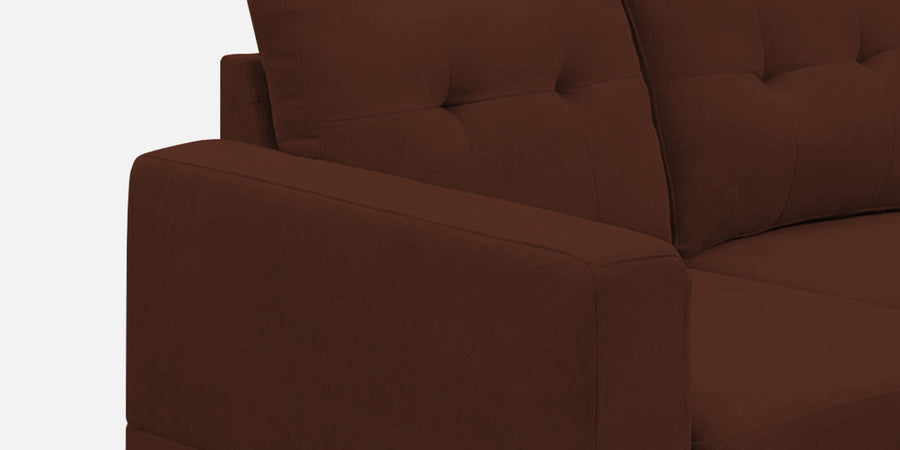Thomas Fabric 2 Seater Sofa In Coffee Brown Colour - Febonic Living