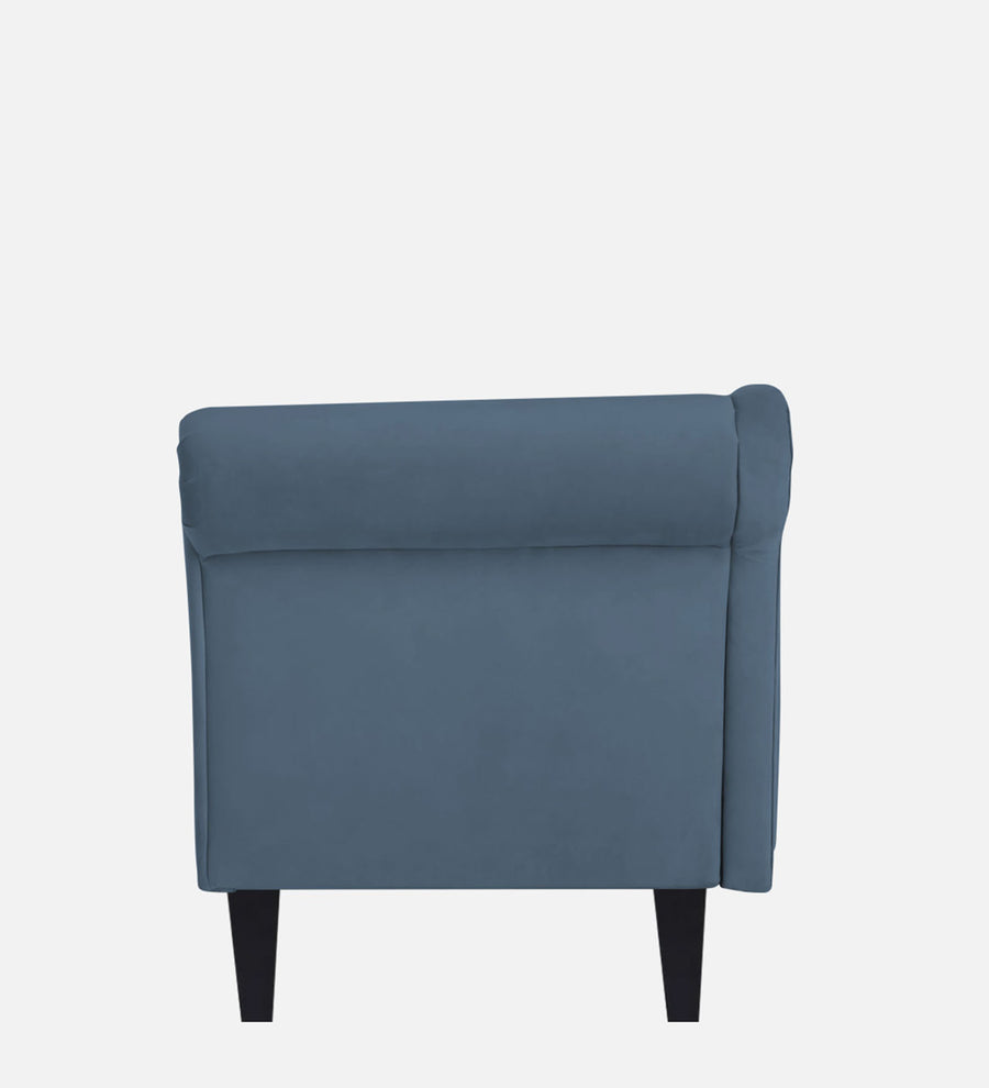 Rana Velvet Lhs Chaise Lounger In Oxford Blue Colour - Febonic Living