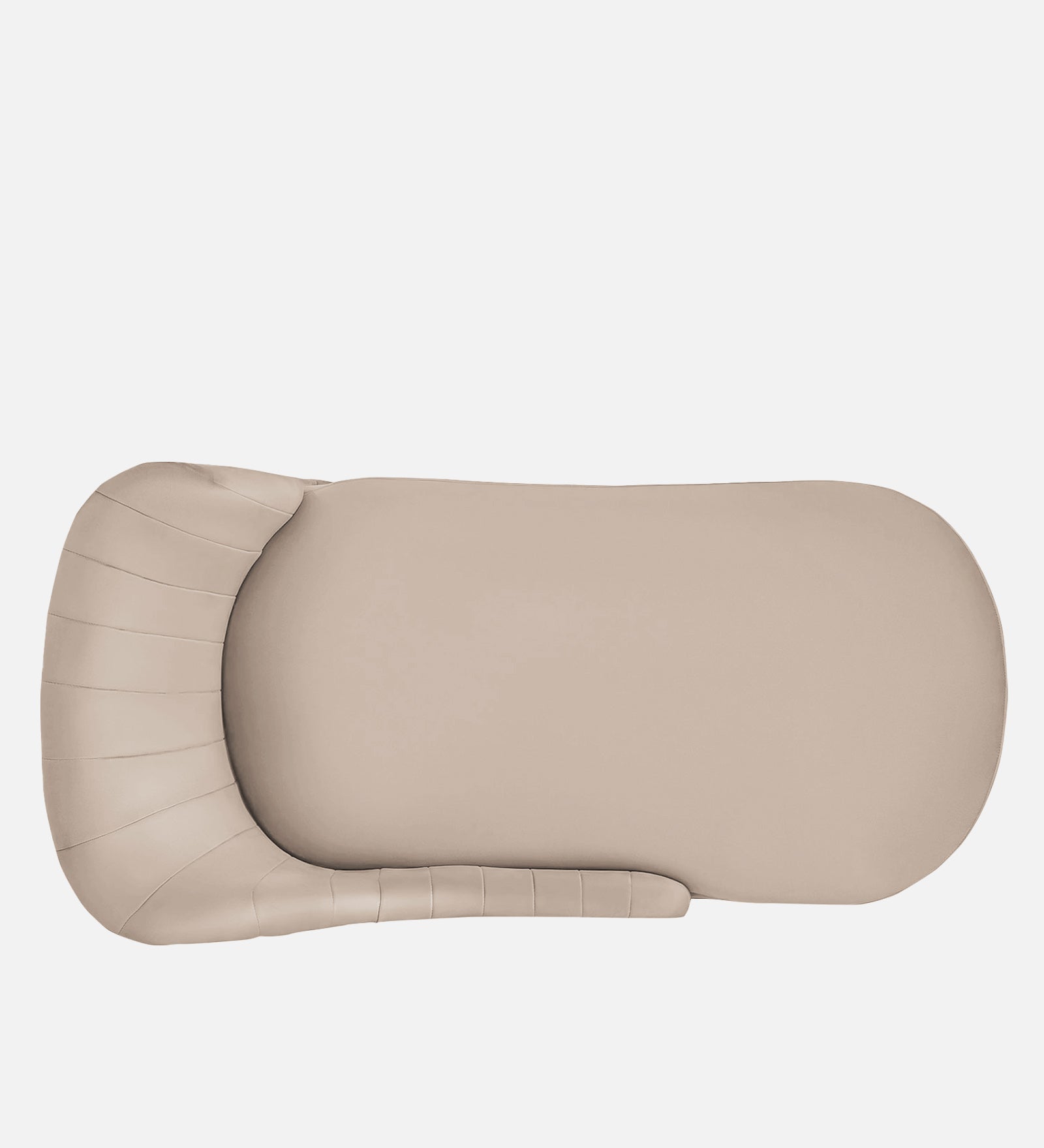 Flora Velvet RHS Chaise Lounger in Camel Beige Colour