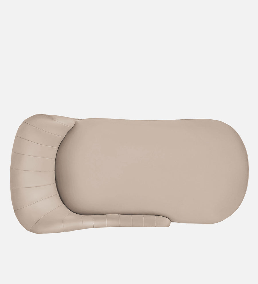Flora Velvet Rhs Chaise Lounger In Camel Beige Colour - Febonic Living