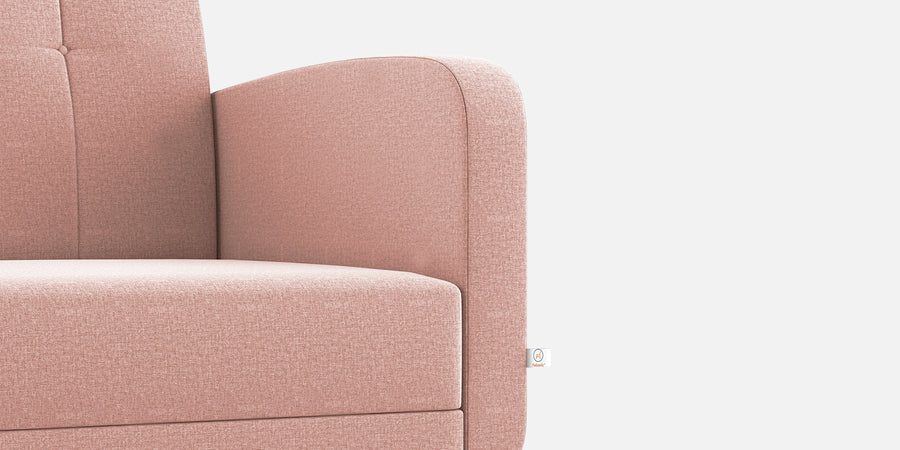 Wiki Velvet 2 Seater Sofa In Blush Pink Colour - Febonic Living