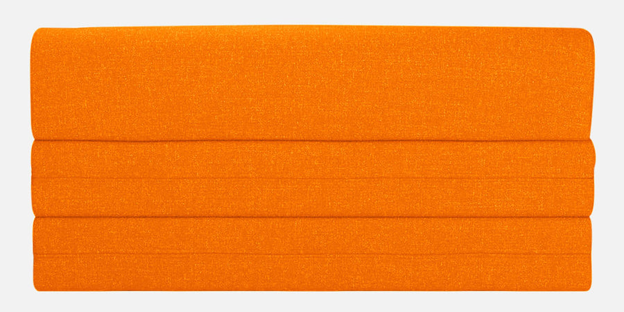 Fleepy Fabric 2 Seater Foldable Sofa Cum Bed In Vivid Orange Colour - Febonic Living