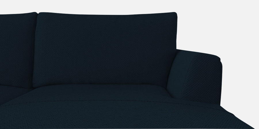 Como Fabric Lhs Sectional Sofa 3 Lounger In Denim Blue Colour - Febonic Living