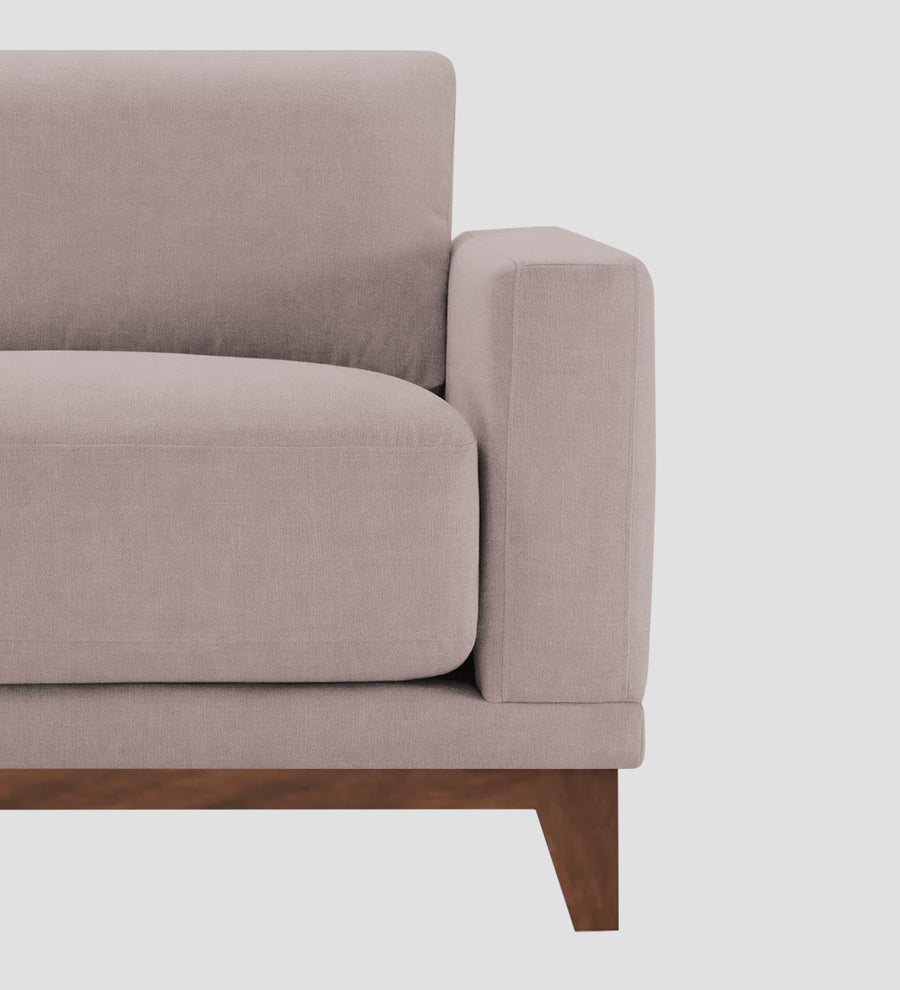 Esha Fabric 1 Seater Sofa In Almond Beige Colour - Febonic Living