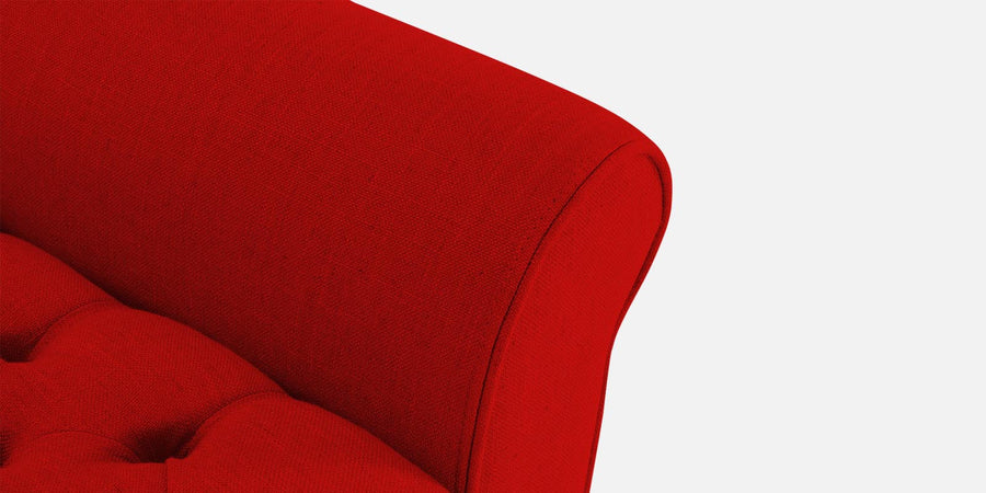Nowia Fabric 2 Seater Recamier In Ruby Red Colour With Storage - Febonic Living