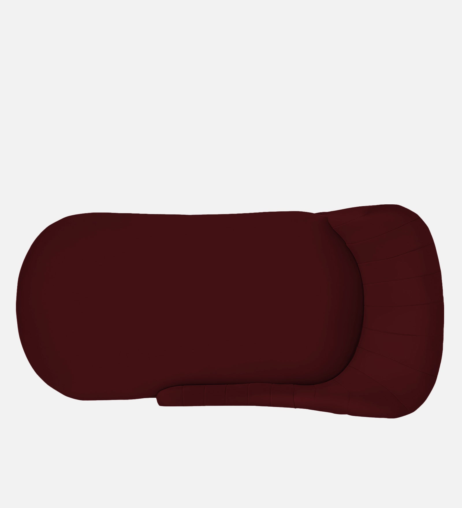 Flora Velvet LHS Chaise Lounger in Dark Maroon Colour