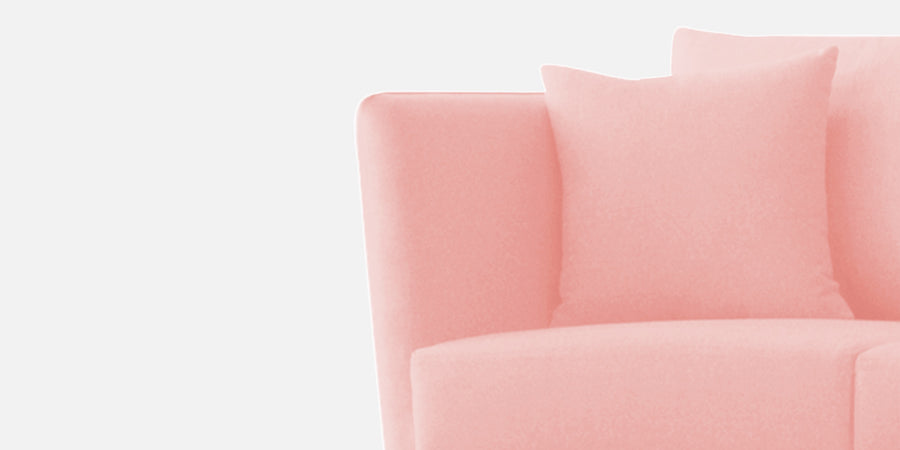 Norway Velvet 3 Seater Sofa In Millennial Pink Colour - Febonic Living