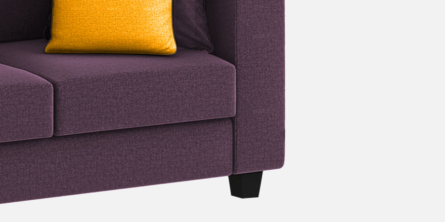 Nabi Fabric 3 Seater Sofa In Greek Purple Colour - Febonic Living
