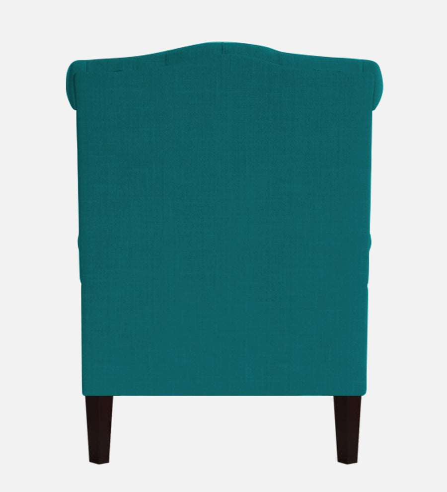 Nottage Fabric Wing Chair In Sea Green Colour - Febonic Living