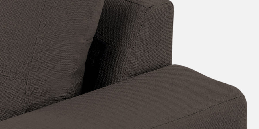 Perry Fabric Rhs Sectional Sofa 3 Lounger In Caspa Brown Colour - Febonic Living