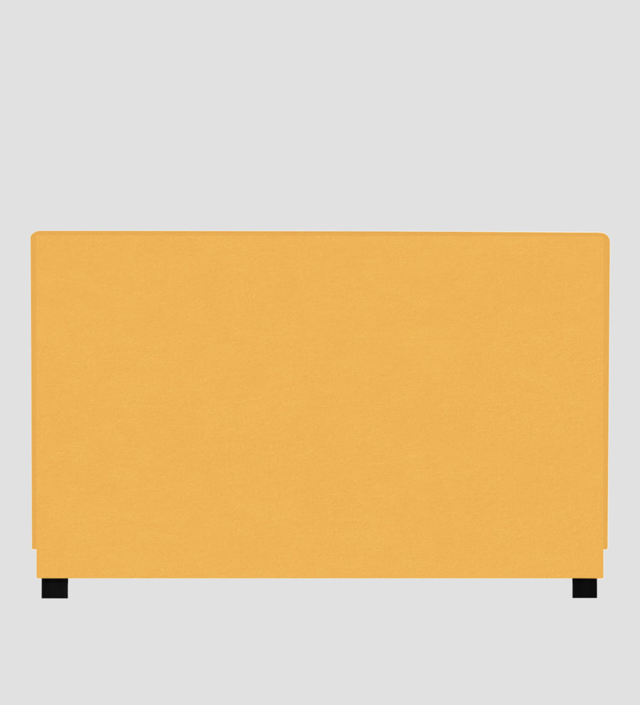 Asyra Velvet Upholstered King Size Bed In Turmeric Yellow Colour With Box Storage - Febonic Living