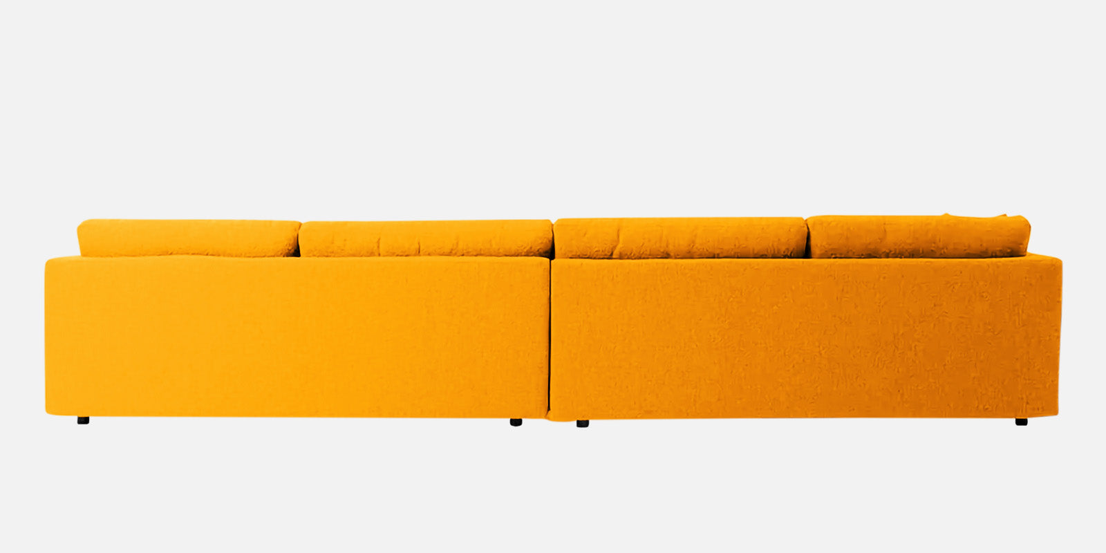 Casso Velvet 4 Seater Sofa in Saffron yellow Colour