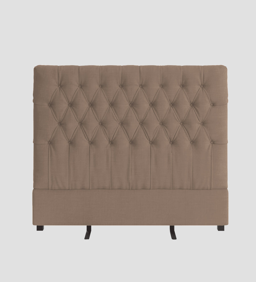 Isko Fabric Upholstered King Size Bed In Cookie Beige Colour With Box Storage - Febonic Living
