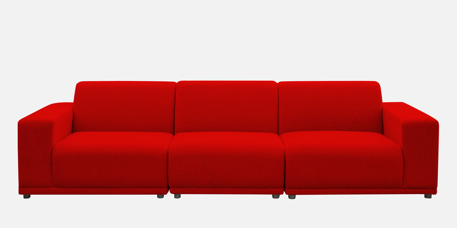 Adam Fabric Lhs Sectional Sofa 3 Ottoman Lounger In Ruby Red Colour - Febonic Living
