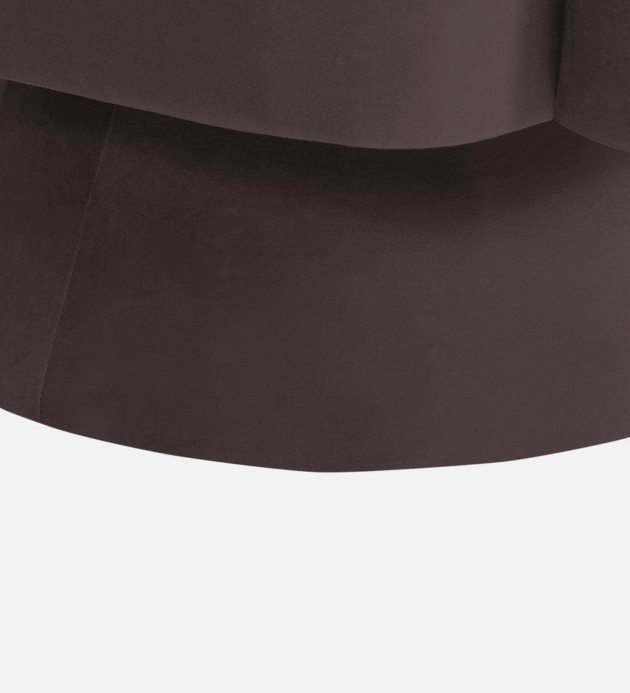 Pendra Velvet Swivel Chair In Mocha Brown Colour - Febonic Living