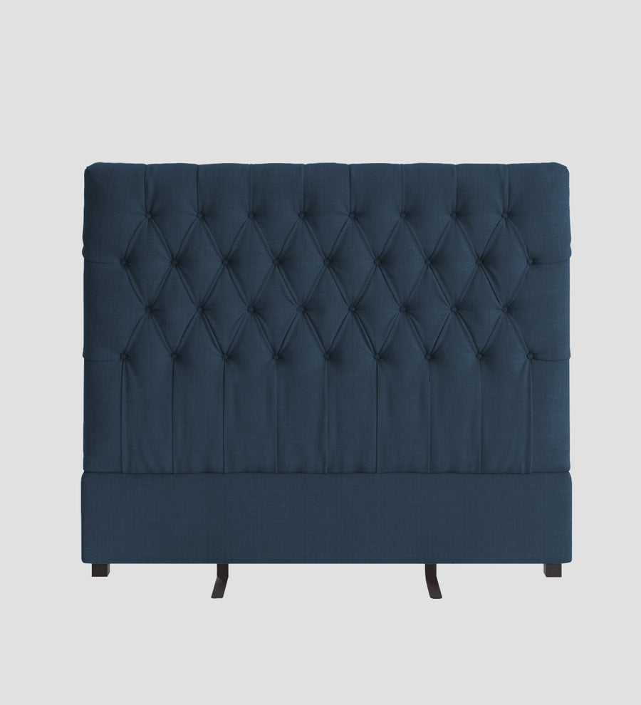 Isko Fabric Upholstered King Size Bed In Light Blue Colour With Box Storage - Febonic Living