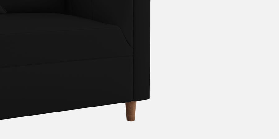 Rubi Velvet 3 Seater Sofa In Adam Black Colour - Febonic Living